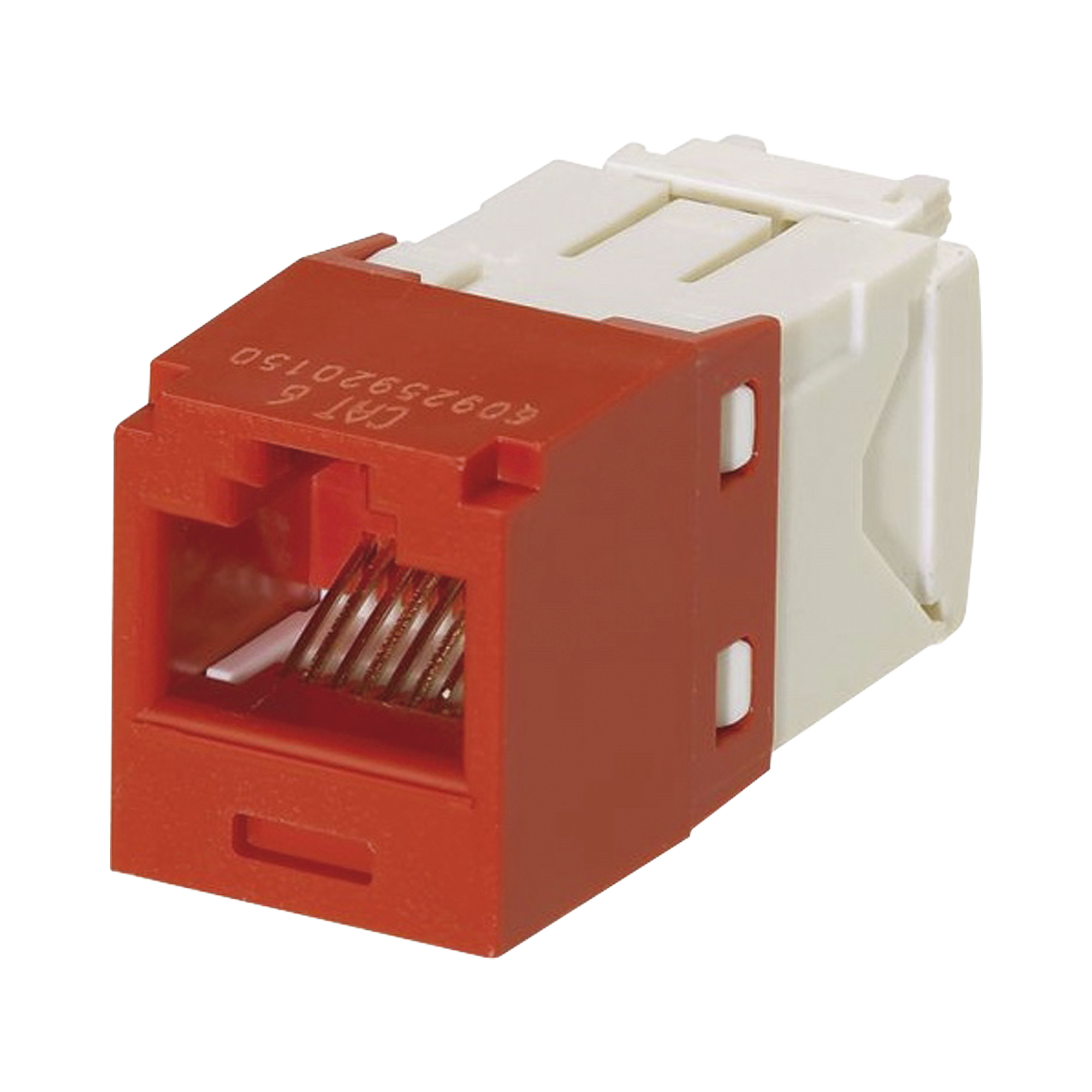 Conector Jack RJ45 Estilo TG, Mini-Com, Categoría 6, de 8 posiciones y 8 cables, Color Rojo Conector Jack RJ45 Estilo TG, Mini-Com, Categoría 6, de 8 posiciones y 8 cables, Color Rojo